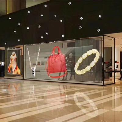 China Indoor Outdoor Indoor Glass Movie Display Transparent Led Panels Transparent Led Display Screen for sale