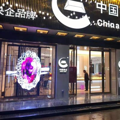 China HD Indoor Full Color Advertising Glass Led Wall Panel Clear Transparent Event LED Screen Led Display for sale