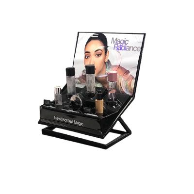 China Acrylische luchtloze cosmetische fles Promotie Countertop Stand voor winkels Te koop