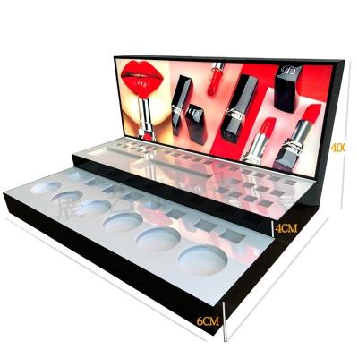 China Store Display Function Lipstick Display Stand Custom Engraved Logo and Acrylic Material for sale