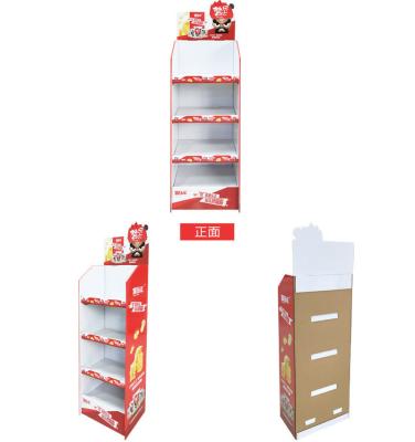 China Advertising Cardboard Bottle Packaging Box with Custom Logo and Display Stand for sale