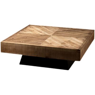 China Oak Coffee Table for Living Room TV Stand and Center Table Marble Wood Adjustable Simple for sale