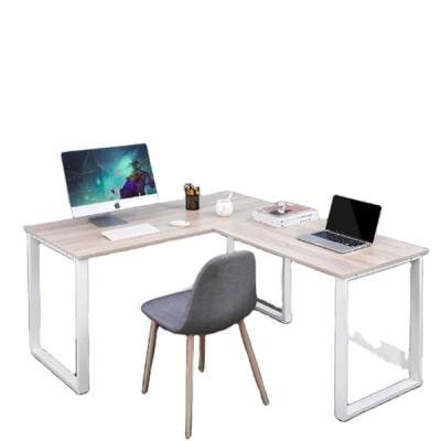 China Metal and Wood L Shape Desk for Home Office Study Table in Modern Design for sale