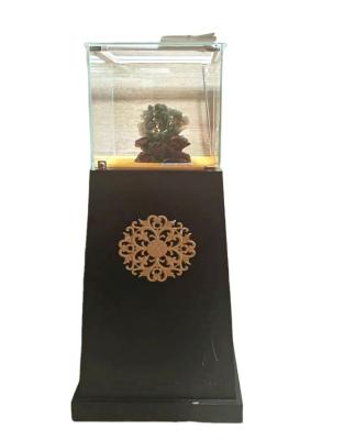 China Eco-friendly Single Cosmetic Display Stand with 3D LED Light Base and Acrylic Material for sale