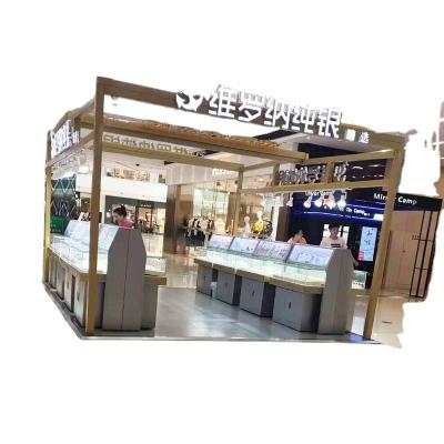 China Commercial Sectional Display Furniture for Gold Jewelry Mall Display Kiosk Showcase for sale