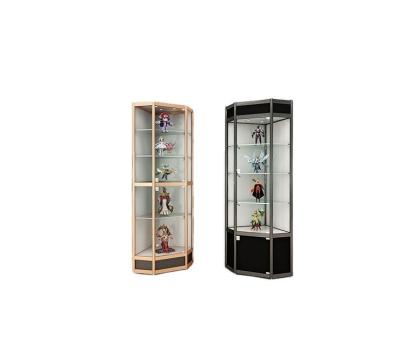 China 1800*1800*2000 Modern Corner Showcase for Toys and Collections Glass Display Cabinets for sale