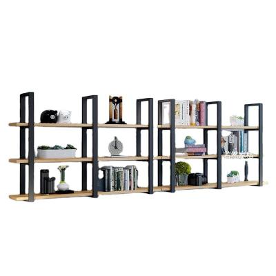 China Multi-Purpose Metal and Bamboo Wall Mount Shelves for Living Room for sale