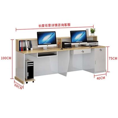 China Metal Reception Counter Design for Customized Office Retail and Clinic Needs for sale