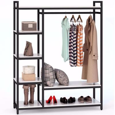 China Double-sided Clothes Hanger Rack for Home and Modern Clothing Storage Organizer for sale