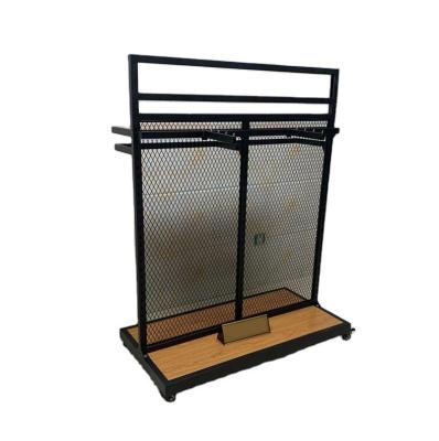 China Double-sided Garment Display Retail Clothes Display Racks for Retail Clothing Shops for sale