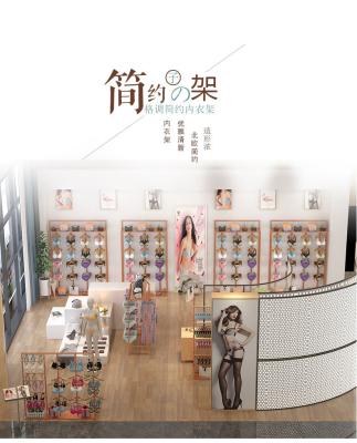 China Women's Underwear Clothing Shop Shelves Design Display Rack for Bikini and Swimwear for sale