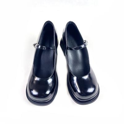 China Mary Jane Style Lightweight Breathable And Not Stuffy Feet Suitable For Leisure Vintage JK Leather Swap Shoes for sale