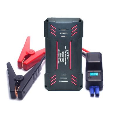 China Peak Current 18000mah 2USB Jump Starter Car Emergency Power Diesel Auto Tool Kits With Air Compressor 170*82*40MM for sale