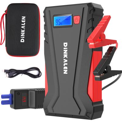 China 12V Mini Car Lithium Multifunctional Portable Jump Starter Auto Emergency Tools With Smart LED Clamp Battery Booster 155*84*33mm for sale