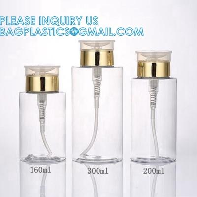 China Makeup Remover Bottle Cosmetic Packaging Nail Polish Sand Blast Atomizer Oil Pump Dispenser Plastic Bottle for sale