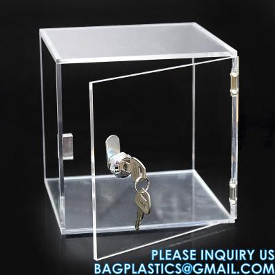 Cina Storage Organizer Box Containers, Acrylic Box With Lock, Toy Display Case Box, Lucite Storage Box Container in vendita