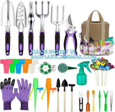 중국 9 Piece Specialty Lady Garden Tool Set Heavy Duty Flower Design Garden Tool Set Gardening Tool With Bag 판매용