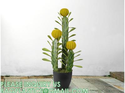 Cina Artificial Succulent Plants - Realistic Artificial Flowering Cactus, Fake Succulent Plant Decor for Home Office in vendita