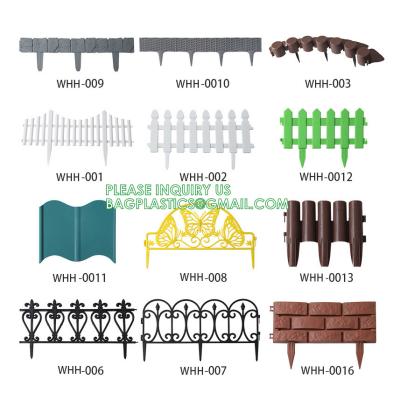 China Metal Fence, Plastic Fence, Wooden Fence, Lawn Edging Border Outdoor Garden Fence Panels Decorative Plastic Fencing for sale