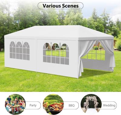 Cina Outdoor Wedding Party Tent Camping Shelter Gazebo Canopy Removable Sidewalls Easy Set Gazebo BBQ Pavilion Canopy in vendita