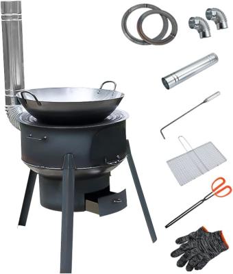 중국 Camping Firewood Stove, Cast Iron Outdoor Wood Burning Stove Portable Detachable Camp Stoves, Accessories Outdoor 판매용