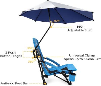 Cina Camping Folding Chair With Umbrella, Recliner Chairs, Beach Chair Adults Camping Chair High Back with Umbrella in vendita