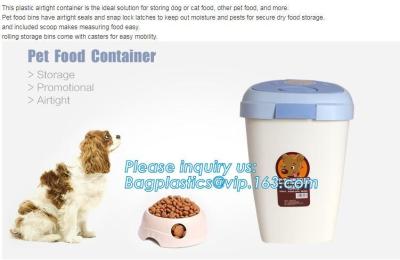 Cina Pet Food Storage Container - 8 Quart Capacity Bird Seed Container & Dog Food Storage, with Durable Grip Handle in vendita