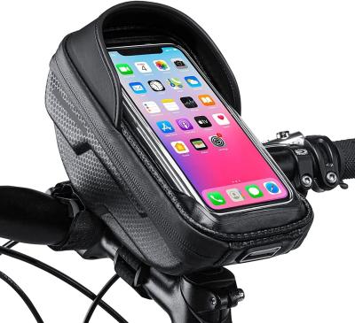 중국 Bike Phone Mount Bag Bike Front Frame Handlebar Bag Waterproof Bike Phone Holder Case Bicycle Accessories Pouch 판매용