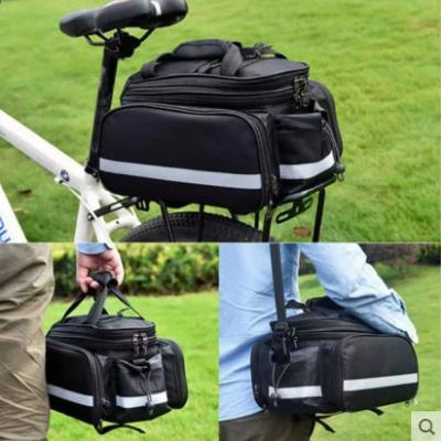 Cina Bike Rear Rack Bag,Bicycle Trunk Bag,Panniers Bag,Cycling Luggage Bag,with rain Cover Bicycle Frame Back Saddle Bag in vendita