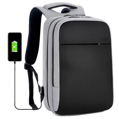 Cina Fashion Unisex Waterproof Oxford Casual Zipper Smart Backpack For Laptop Usb Charging Backpack in vendita