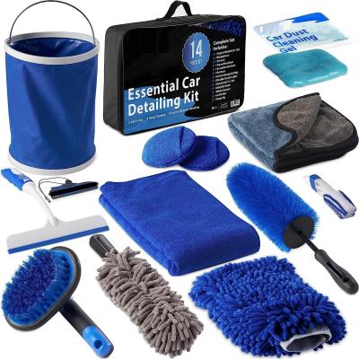 중국 Car Cleaning Tools Kit, Car Detailing Kit, Car Detailing Brush Set with Carry Bag, Auto Drill Brush Car Wash Kit 판매용