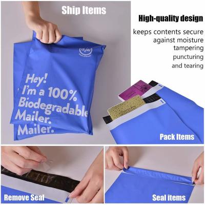 Cina Custom Polymailer Courier Bag Clothing Packaging Shipping Mailing Bags Compostable Envelopes 100% Biodegradable D2W in vendita