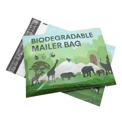 중국 Compostable Cornstarch Sustainable Branded Custom Printed Large Biodegradable Mailer Tear Proof Mailers With Handle 판매용