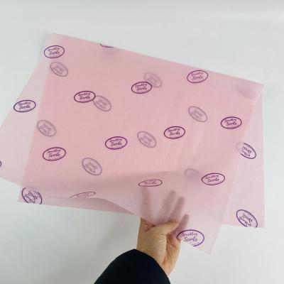 China 17g Tissue Paper Custom Printed Private Logo High Quality Tissue Paper For Clothing Packaging And Gift Wrapping Paper for sale