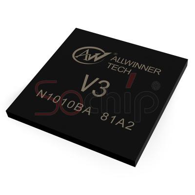 China DVR IPC for batch-2022 Allwinner V3 IC NI small chip SPI non-and SPI FLASH SD/TF card EMMC flash clock signal frequency 667MHz for sale