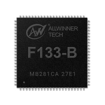 China Allwinner Network Video Machines latest video decoding processor F133-B supporting NTSC and PAL format integrates a 64-bit processor with RISC CPU for sale