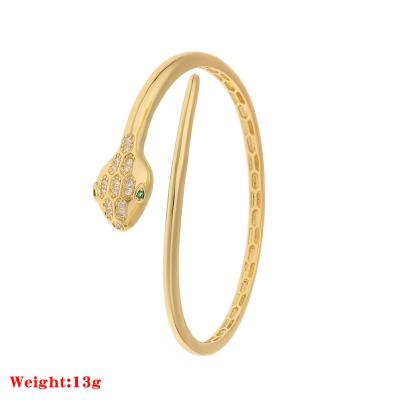 China FASHIONABLE hot style 14k/18k gold cobra/snake bangle animal bracelet for sale