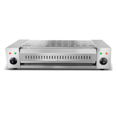 China Easily Cleaned Stainless Steel Commercial Smokeless Electric Oven for sale