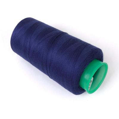 China Low shrinkage ready to ship sewing thread 40s/2 4000 yards black color and over 500 colors available for tents, jeans, leather products for sale