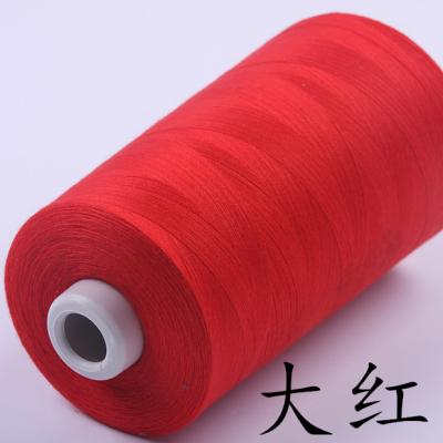 China Low shrinkage RTS 40s/2 sewing thread 3000 yards in black color and more than 500 colors available for tents, jeans, leather products for sale