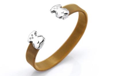 China 316L Stainless Steel Cuff Bracelet , Gold Plated Gold Plated Cuff Bracelet for sale