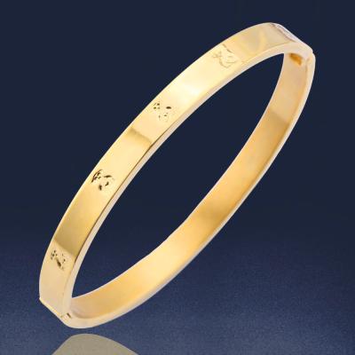 China Three Color 316L Stainless Steel Cuff Bangle For Woman OEM / ODM Was Available for sale