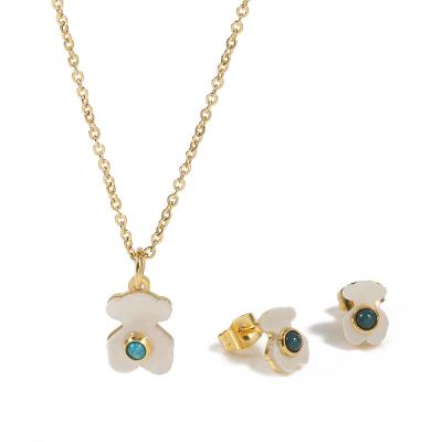 China Cute Shell Fashion Jewelry Set For Lady , Silver Plated Wedding Jewelry for sale