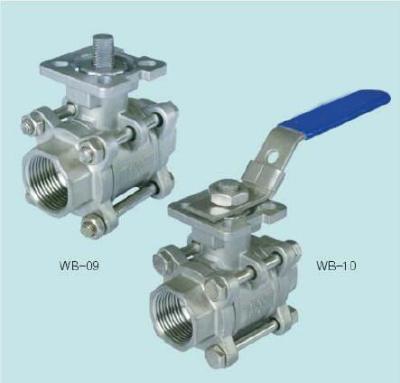 China Industry 2 Way 3PC Deck Ball Valve for sale