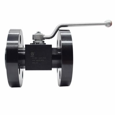 China Industry dn25 stainless steel 2 way high pressure ball valve flange ball valve double 2 bar PN 250 for sale