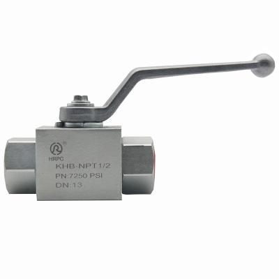 China Industry NPT 1/2 Way DN13 2 Way Female High Pressure Ball Valve for sale