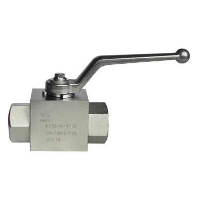 China Industry NPT 1/2 Way DN16 2 Way Female High Pressure Ball Valve for sale