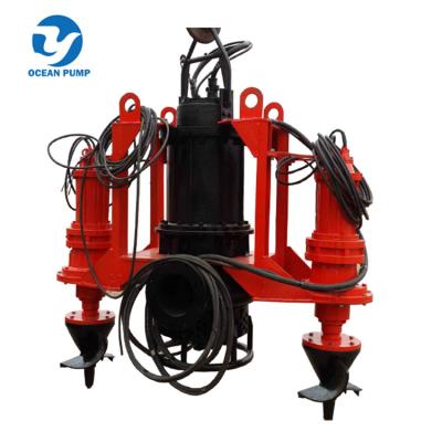 China Marine Sand Extracting Submersible Dredge Pump with Cutter Head for sale