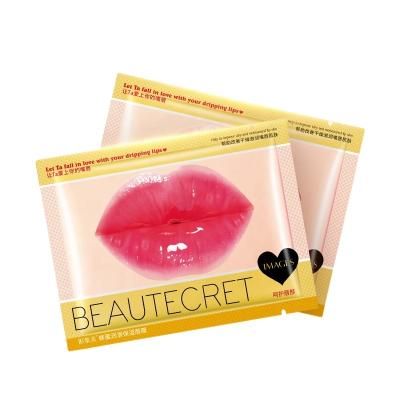 China Anti-Wrinkle Wholesales Images Moisturizing Private Label Sleep Dry Collagen Anti Crack Pink Lip Sheet Mask for sale