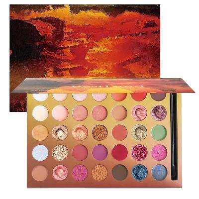 China Waterproof Matte Eyeshadow Vegan Eyeshadow Makeup Palette Make Up Eyeshadow Palette Private Label for sale